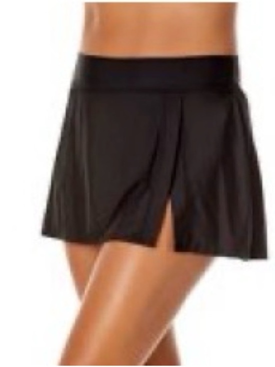 Anne Cole Other - Anne Cole Swim Skirt Black Side Slit Size XXL New